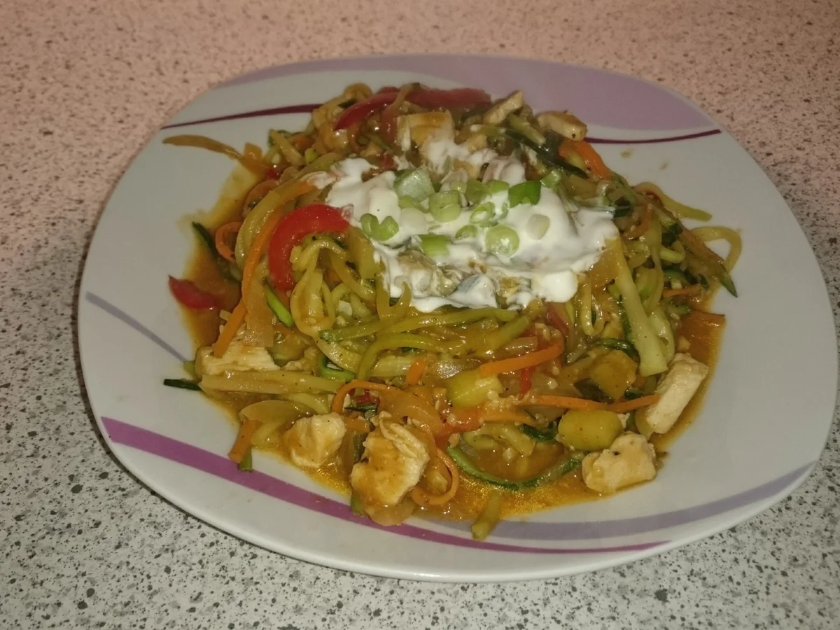 Zoodles mit Hähnchenbrust - Rezept - Bild Nr. 5911