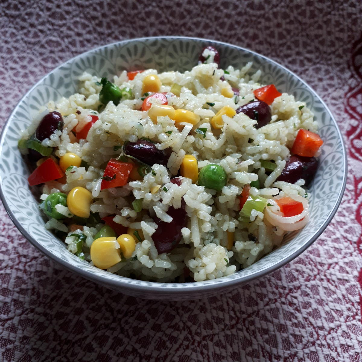 Reissalat - einfach, schnell und ohne Mayonnaise - Rezept - Bild Nr. 2
