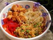 Protein-Bowl mit Erbsen, Tofu und Quinoa - Rezept - Bild Nr. 6322