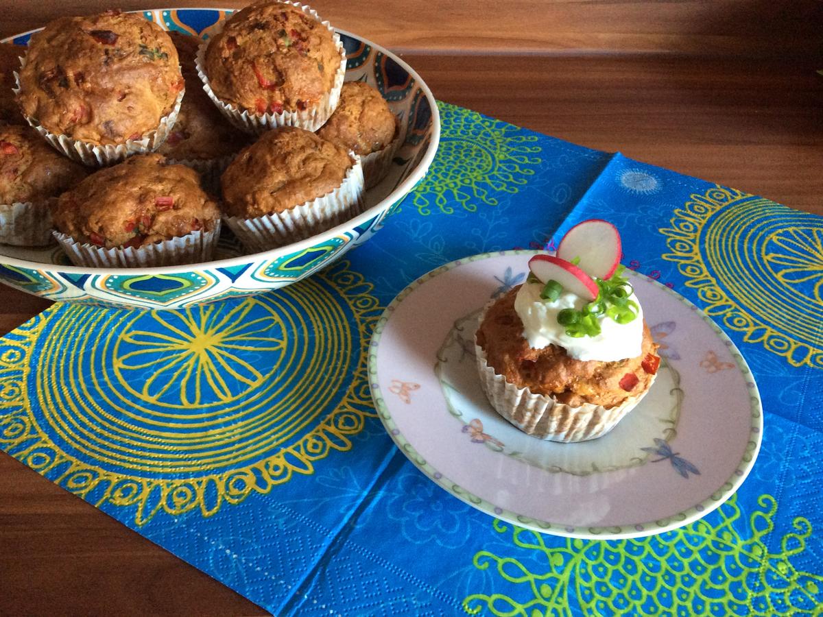 Gemüse Dinkel Muffins - Rezept mit Bild - kochbar.de