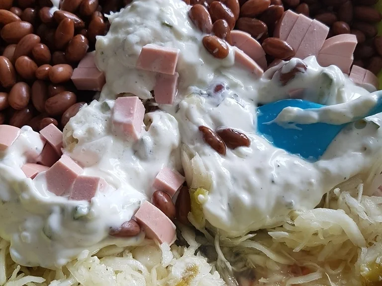 Rezept: Wachtelbohnen Salat heute als Hauptspeise Bild Nr. 5913 Wachtelbohnen Salat heute als Hauptspeise - Rezept - Bild Nr. 5913