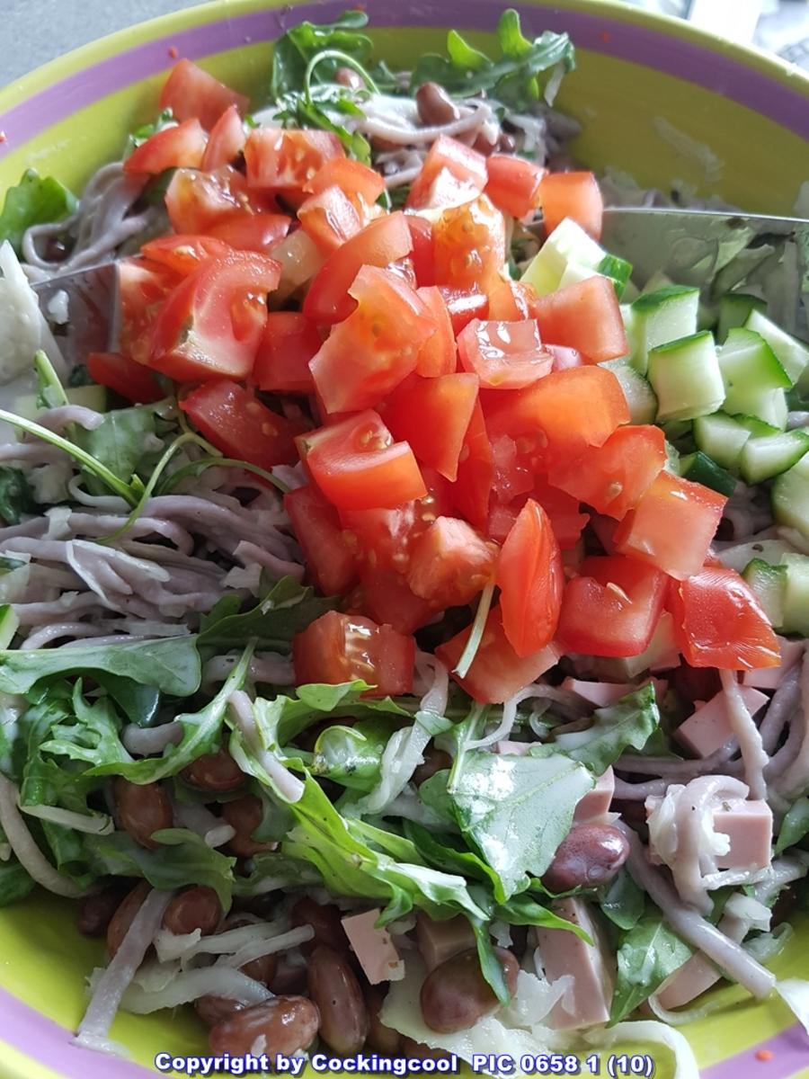 Wachtelbohnen Salat heute als Hauptspeise - Rezept - Bild Nr. 5919