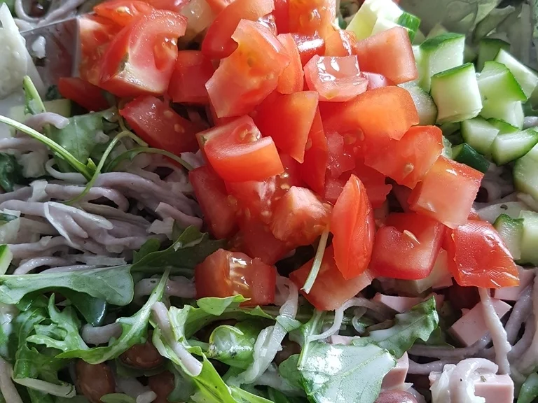 Rezept: Wachtelbohnen Salat heute als Hauptspeise Bild Nr. 5919 Wachtelbohnen Salat heute als Hauptspeise - Rezept - Bild Nr. 5919