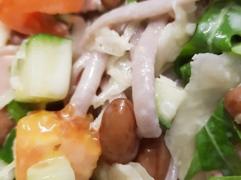 Rezept: Wachtelbohnen Salat heute als Hauptspeise Bild Nr. 5923 Wachtelbohnen Salat heute als Hauptspeise - Rezept - Bild Nr. 5923