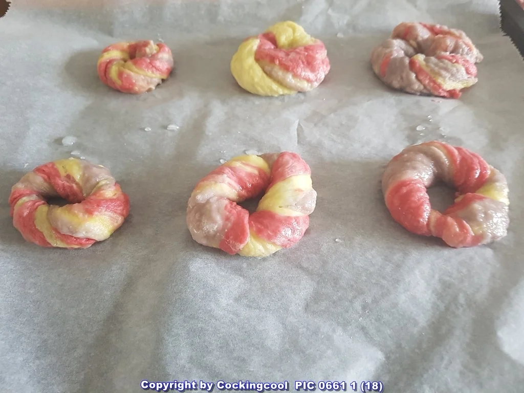 Rezept: VEGANE "Rainbow Bagel`s und das OMNI "Bagel`s Grundrezept" Bild Nr. 5955 VEGANE "Rainbow Bagel`s und das OMNI "Bagel`s Grundrezept" - Rezept - Bild Nr. 5955