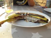 Grill-Banane mit Kinderschokolade - Rezept - Bild Nr. 5943