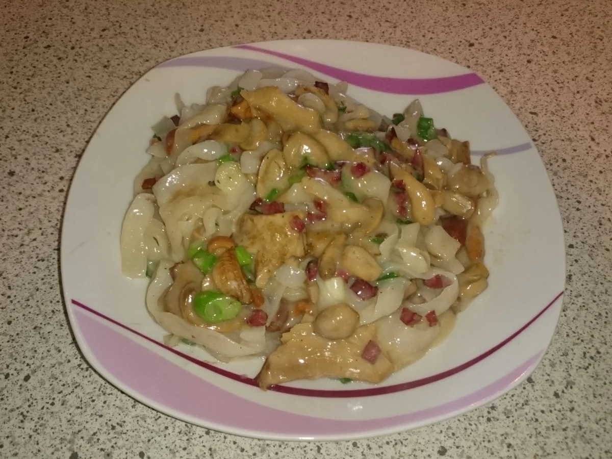 Rezept: Pilznudeln Bild Nr. 2 Pilznudeln - Rezept - Bild Nr. 2