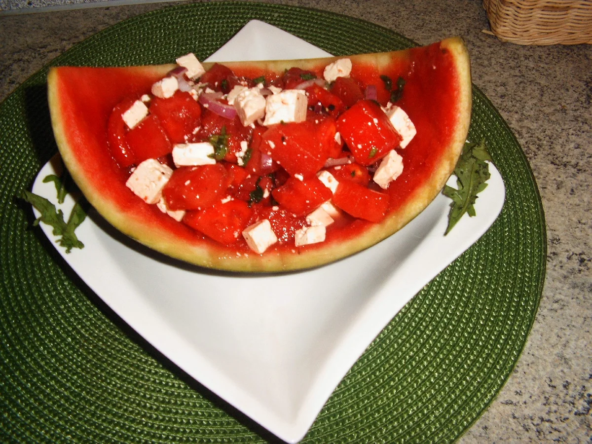 Rezept: Melonensalat Bild Nr. 5958 Melonensalat - Rezept - Bild Nr. 5958