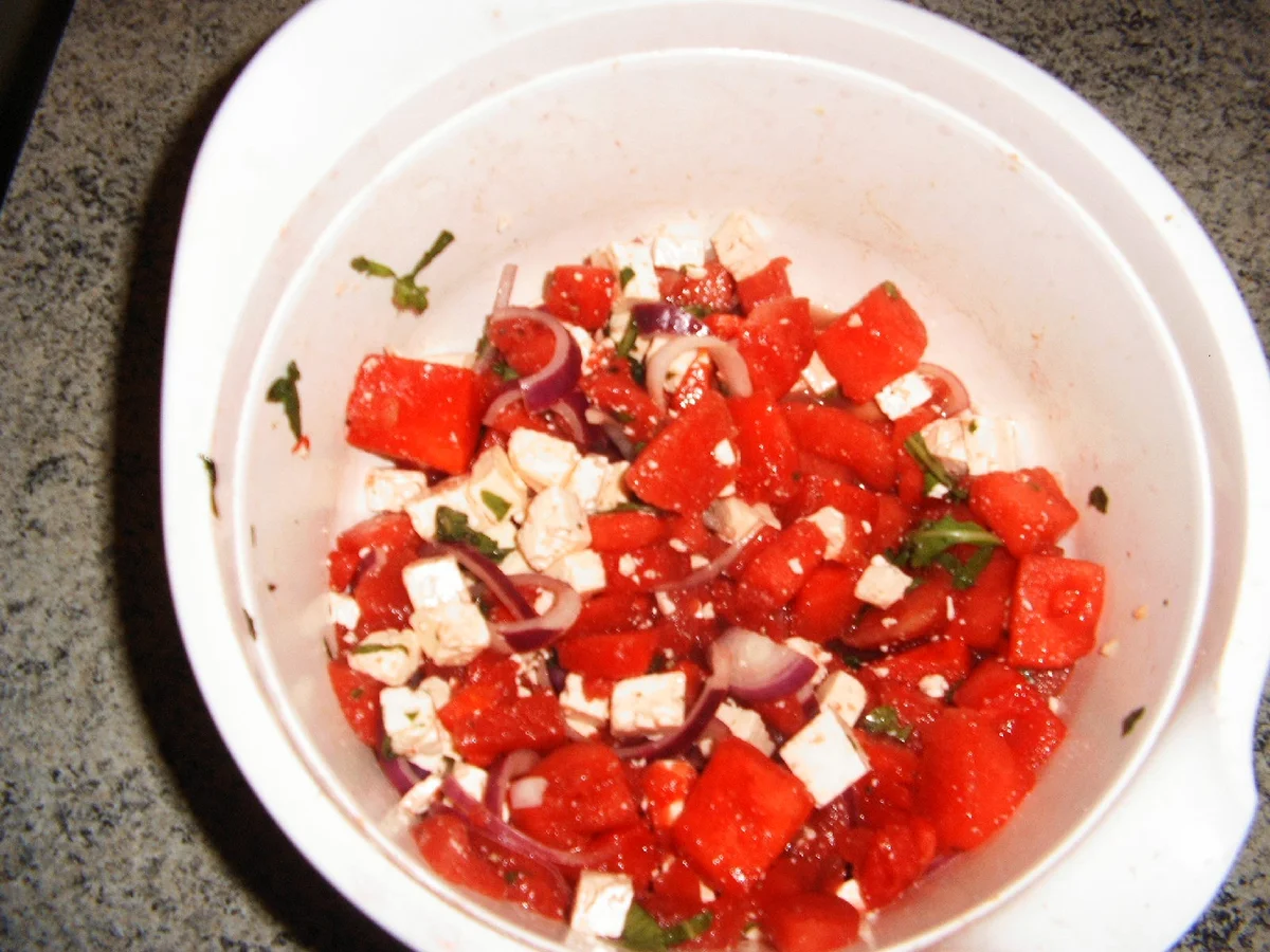 Rezept: Melonensalat Bild Nr. 5962 Melonensalat - Rezept - Bild Nr. 5962