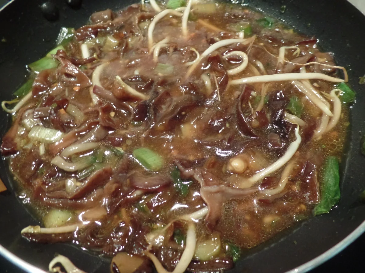 Rezept: Chinaomelette mit Pilzsauce Bild Nr. 5961 Chinaomelette mit Pilzsauce - Rezept - Bild Nr. 5961