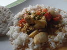 Fisch-Kokos-Curry (scharf) mit Jasminreis und Chapati - Rezept - Bild Nr. 5973