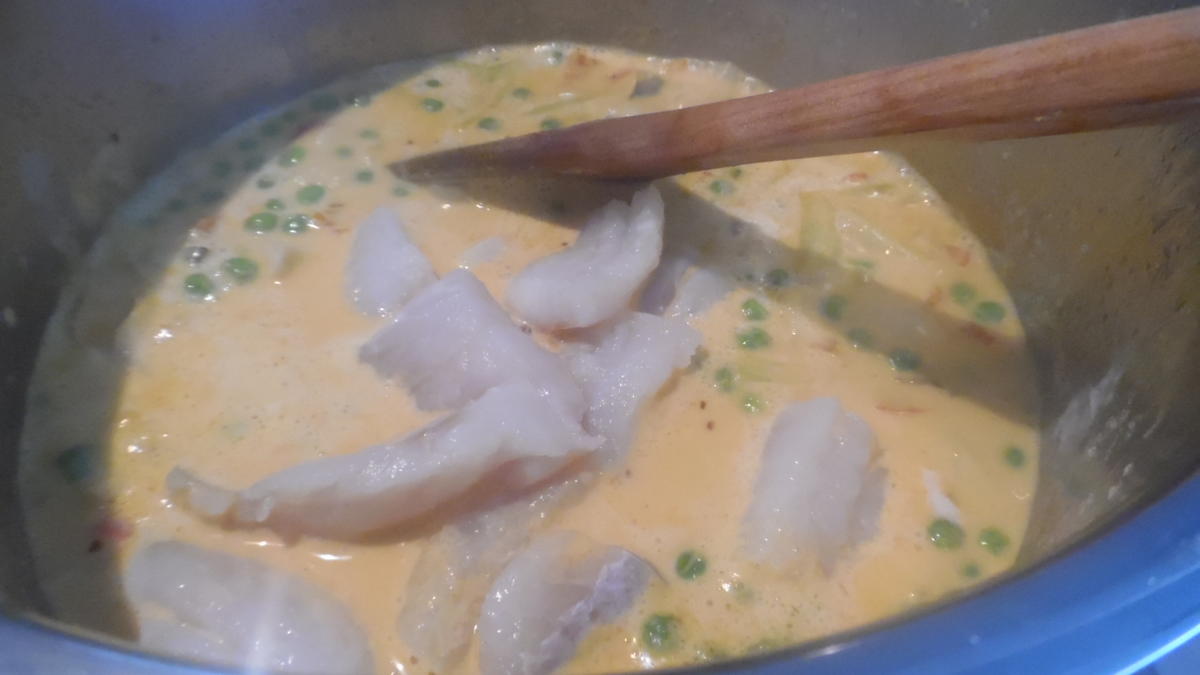 Fisch-Kokos-Curry (scharf) mit Jasminreis und Chapati - Rezept - Bild Nr. 5974