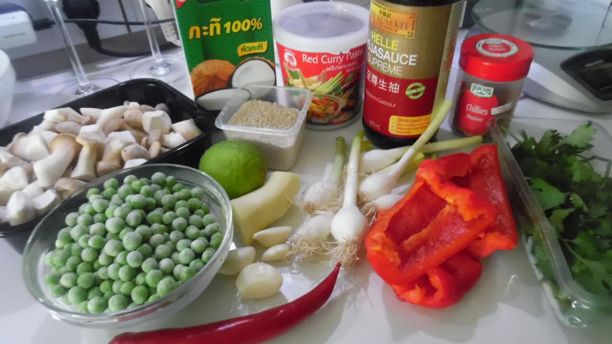 Fisch-Kokos-Curry (scharf) mit Jasminreis und Chapati - Rezept - Bild Nr. 5978