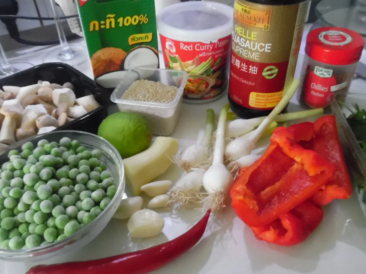 Fisch-Kokos-Curry (scharf) mit Jasminreis und Chapati - Rezept - Bild Nr. 5978