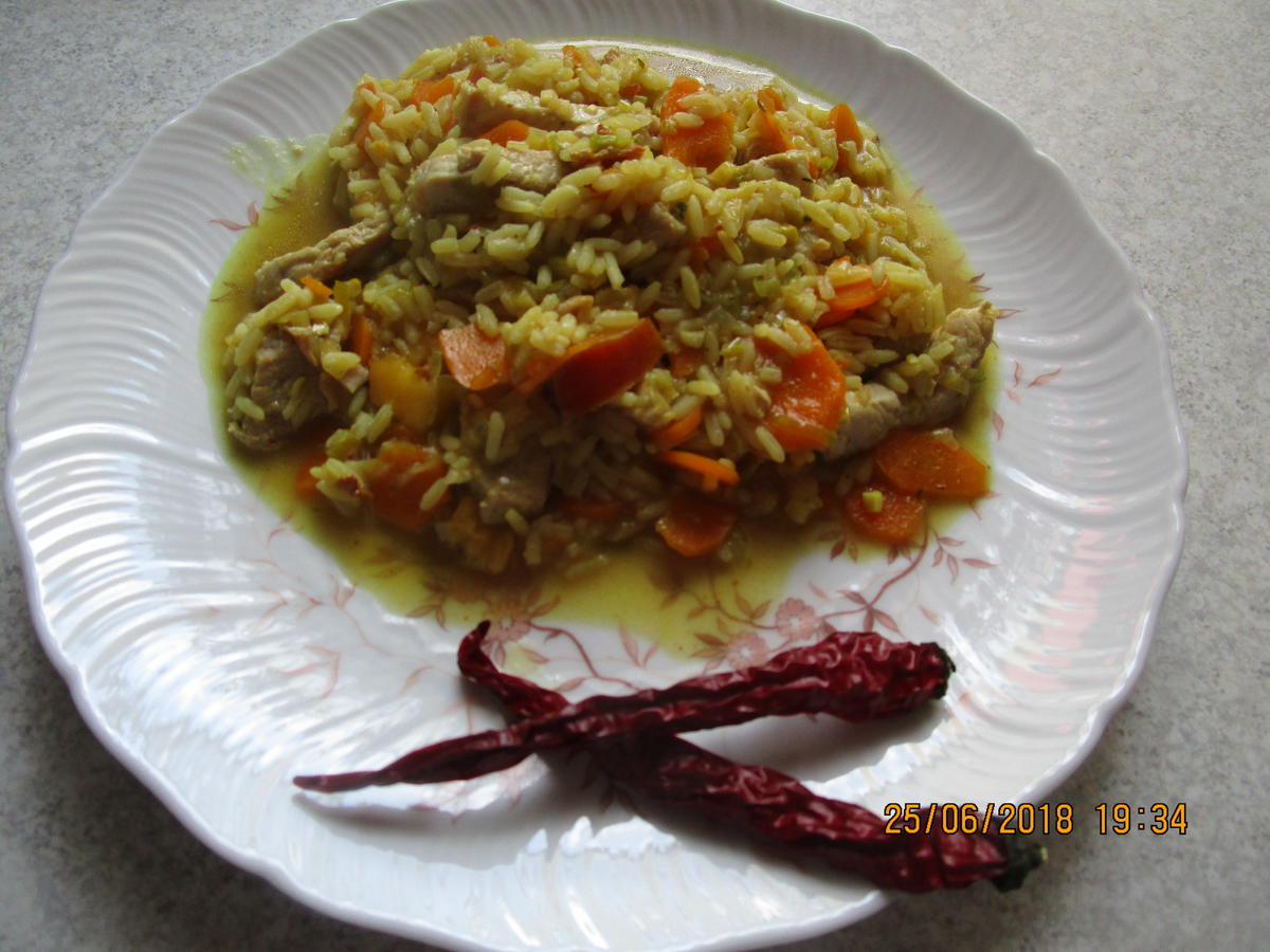 Gemüse-Curry mit Nektarinen und Schweinelachs - Rezept - Bild Nr. 5959