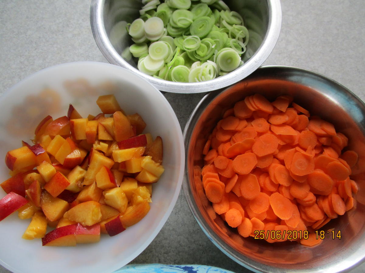 Gemüse-Curry mit Nektarinen und Schweinelachs - Rezept - Bild Nr. 5968