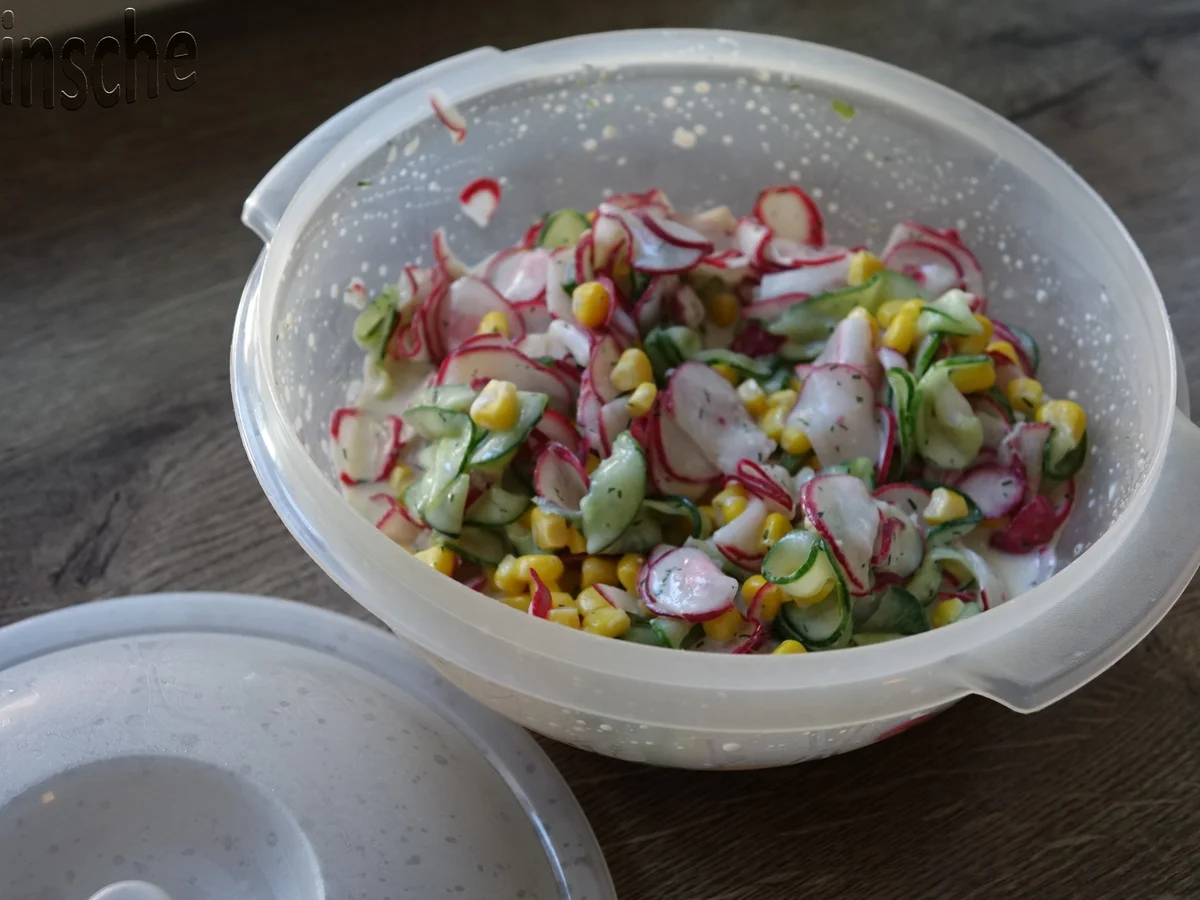 Gurken-Radieschensalat mit Mais - Rezept - Bild Nr. 5993