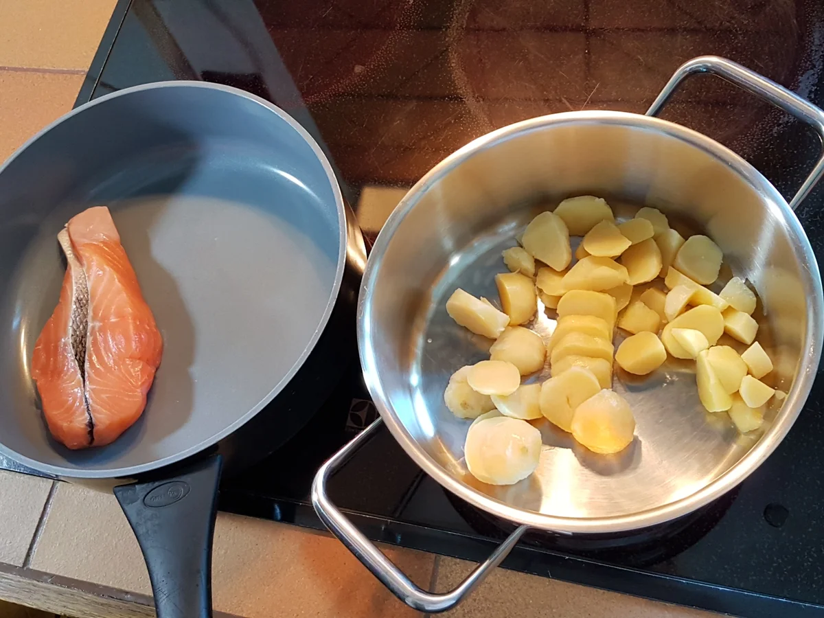 Norwegischer Wildlachs mit Kartoffeln - Rezept - Bild Nr. 6028