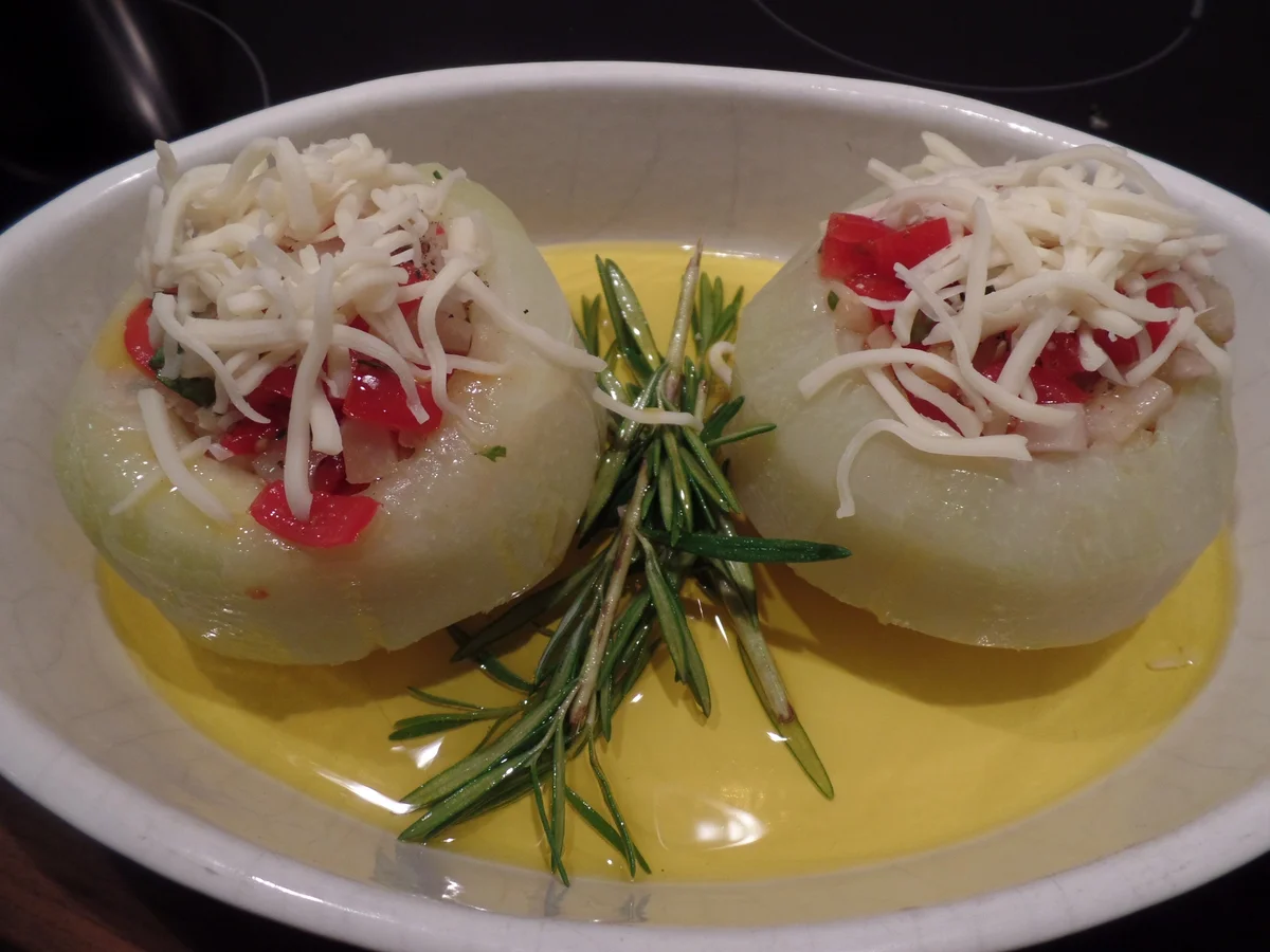 Gefüllte Kohlrabi aus dem Ofen - Rezept - Bild Nr. 6034