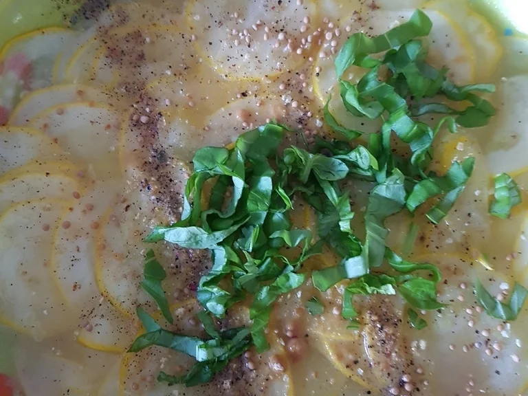 Süss-Sauer eingelegte "rohe Zucchini" aus dem Garten - Rezept - Bild Nr. 6038