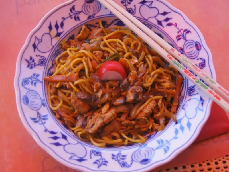 Chinawok mit Mie-Nudeln - Rezept - Bild Nr. 6047