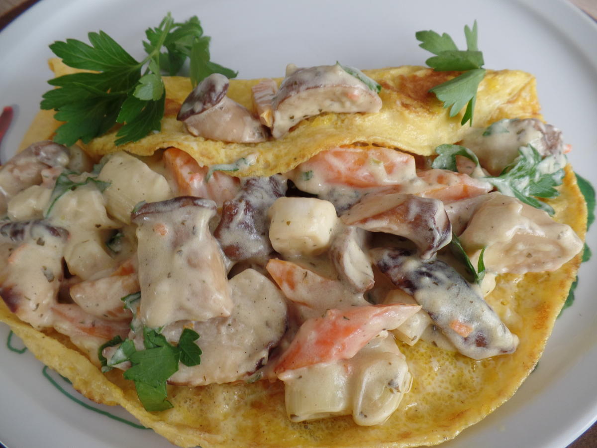 Pilz-Omelette - Rezept - Bild Nr. 6037