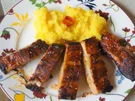 Rezept: Spare Ribs mit Gurkensalat und gelben Zwiebel-Kartoffelstampf Bild Nr. 6051 Spare Ribs mit Gurkensalat und gelben Zwiebel-Kartoffelstampf - Rezept - Bild Nr. 6051