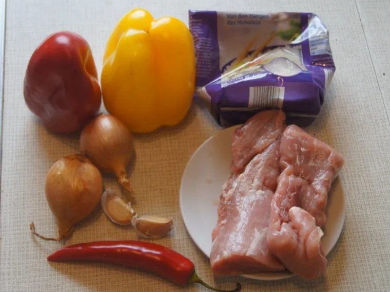 Rezept: Doppelt gegartes Schweinefleisch mit Basmati Reis Bild Nr. 6061 Doppelt gegartes Schweinefleisch mit Basmati Reis - Rezept - Bild Nr. 6061