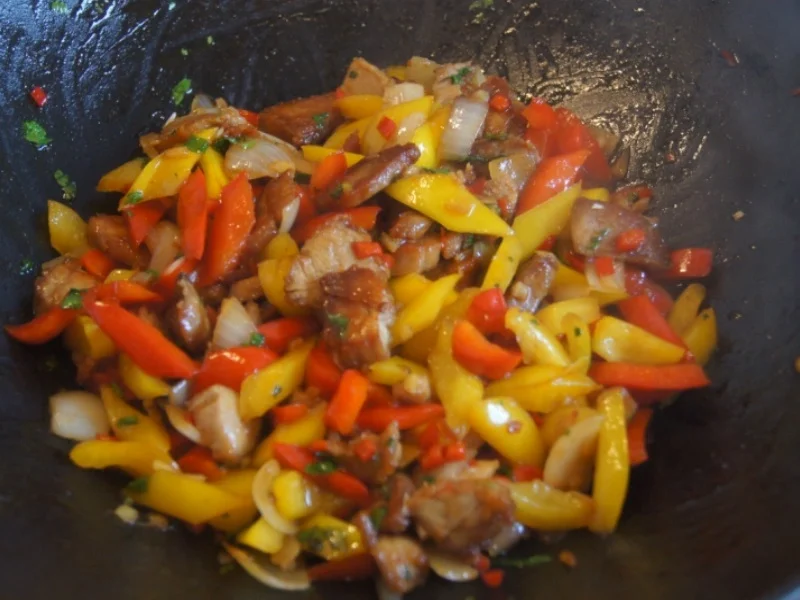 Rezept: Doppelt gegartes Schweinefleisch mit Basmati Reis Bild Nr. 6072 Doppelt gegartes Schweinefleisch mit Basmati Reis - Rezept - Bild Nr. 6072