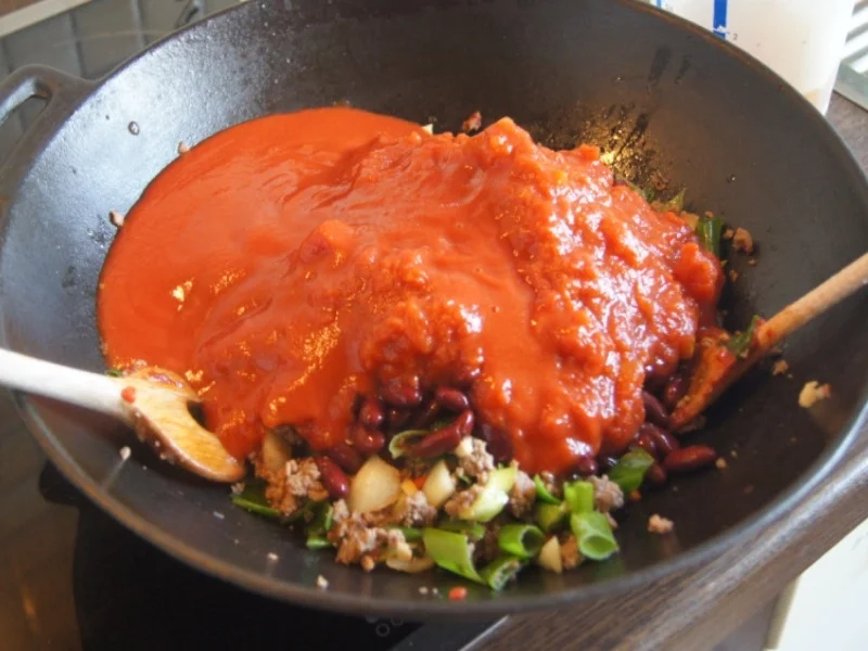 Chili con carne im Wok - Rezept - Bild Nr. 9