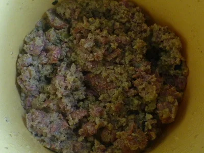 Rezept: Aubergine mit Salsiccia gratiniert und Rosmarinkartoffeln Bild Nr. 6063 Aubergine mit Salsiccia gratiniert und Rosmarinkartoffeln - Rezept - Bild Nr. 6063