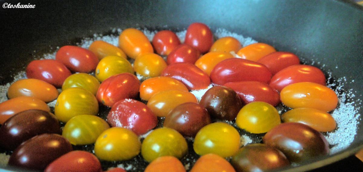 lauwarme Vanille-Tomaten mit Büffelmozzarella - Rezept - Bild Nr. 5