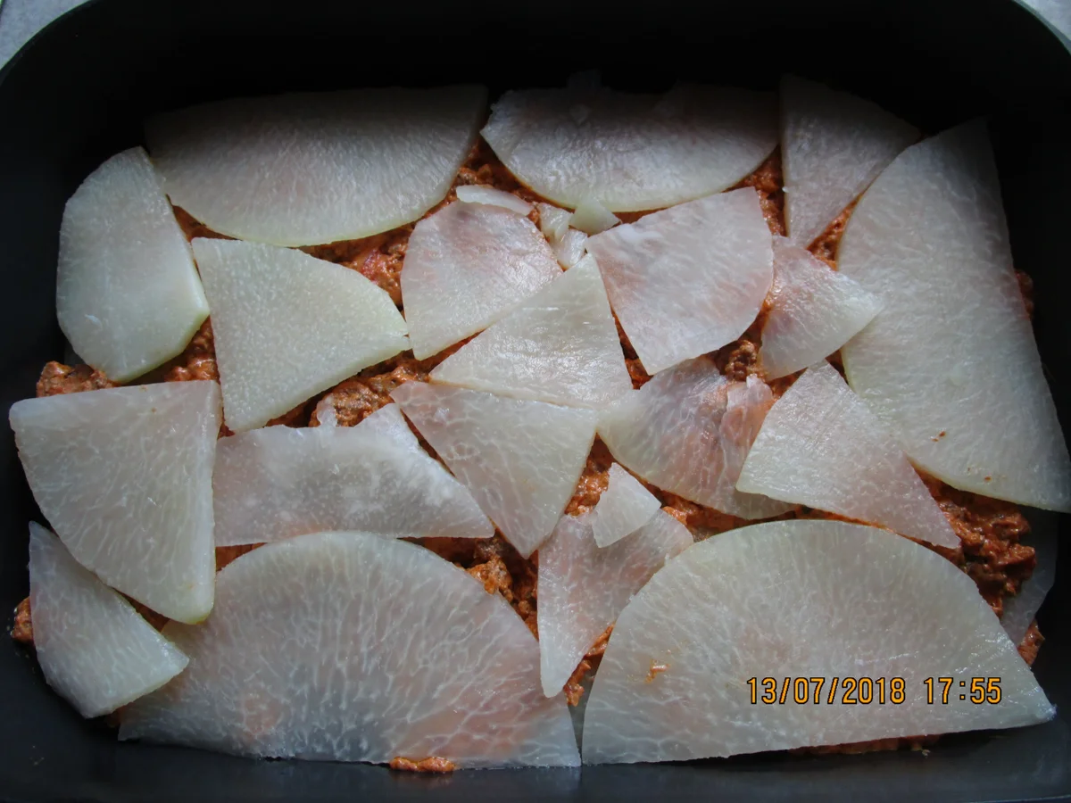 Rezept: Überbacken: Lasagne von Kohlrabi Bild Nr. 6090 Überbacken: Lasagne von Kohlrabi - Rezept - Bild Nr. 6090