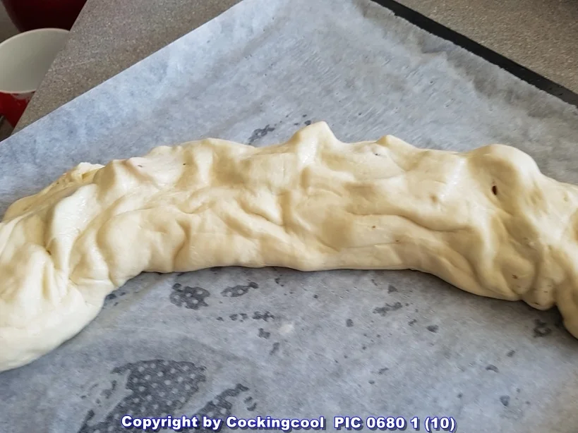 Pizza Brotteig deftig gefüllt mit Gemüse dazu FETA Stick`s - Rezept - Bild Nr. 6092