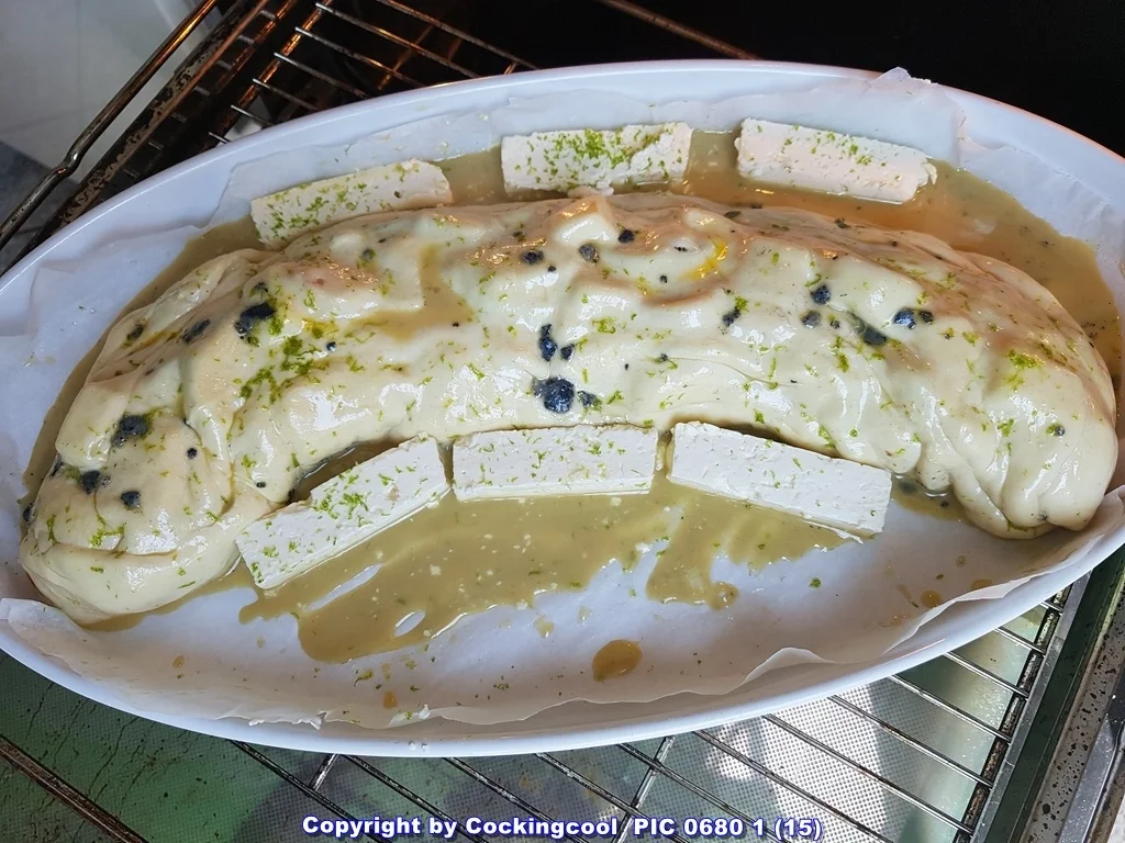 Pizza Brotteig deftig gefüllt mit Gemüse dazu FETA Stick`s - Rezept - Bild Nr. 6095