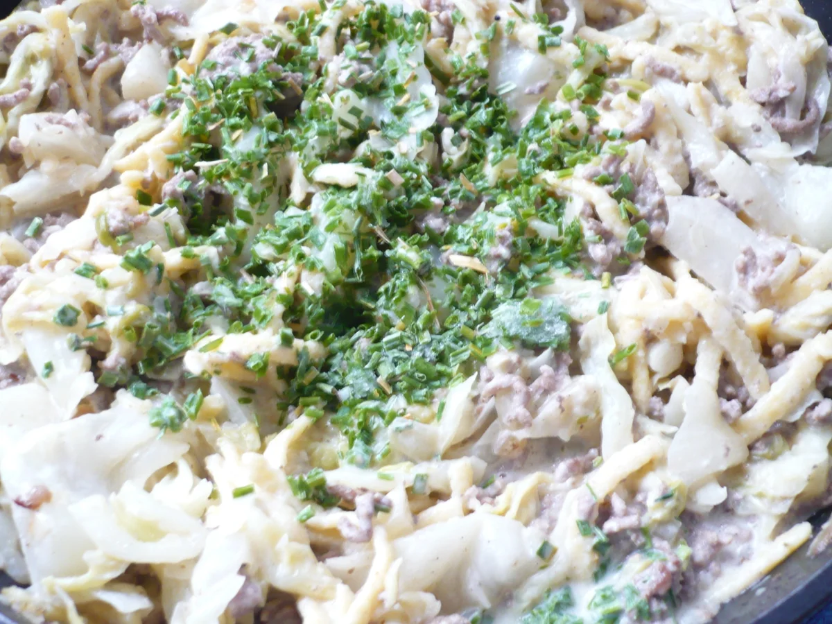Rezept: Spätzle - Hack - Pfanne mit Spitzkohl Bild Nr. 5 Spätzle - Hack - Pfanne mit Spitzkohl - Rezept - Bild Nr. 5