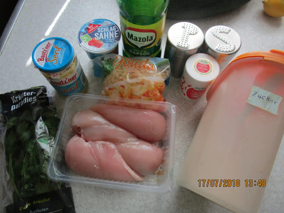 Auflauf: Zucchini mit Hähnchen und Senfsahnesauce - Rezept - Bild Nr. 6098