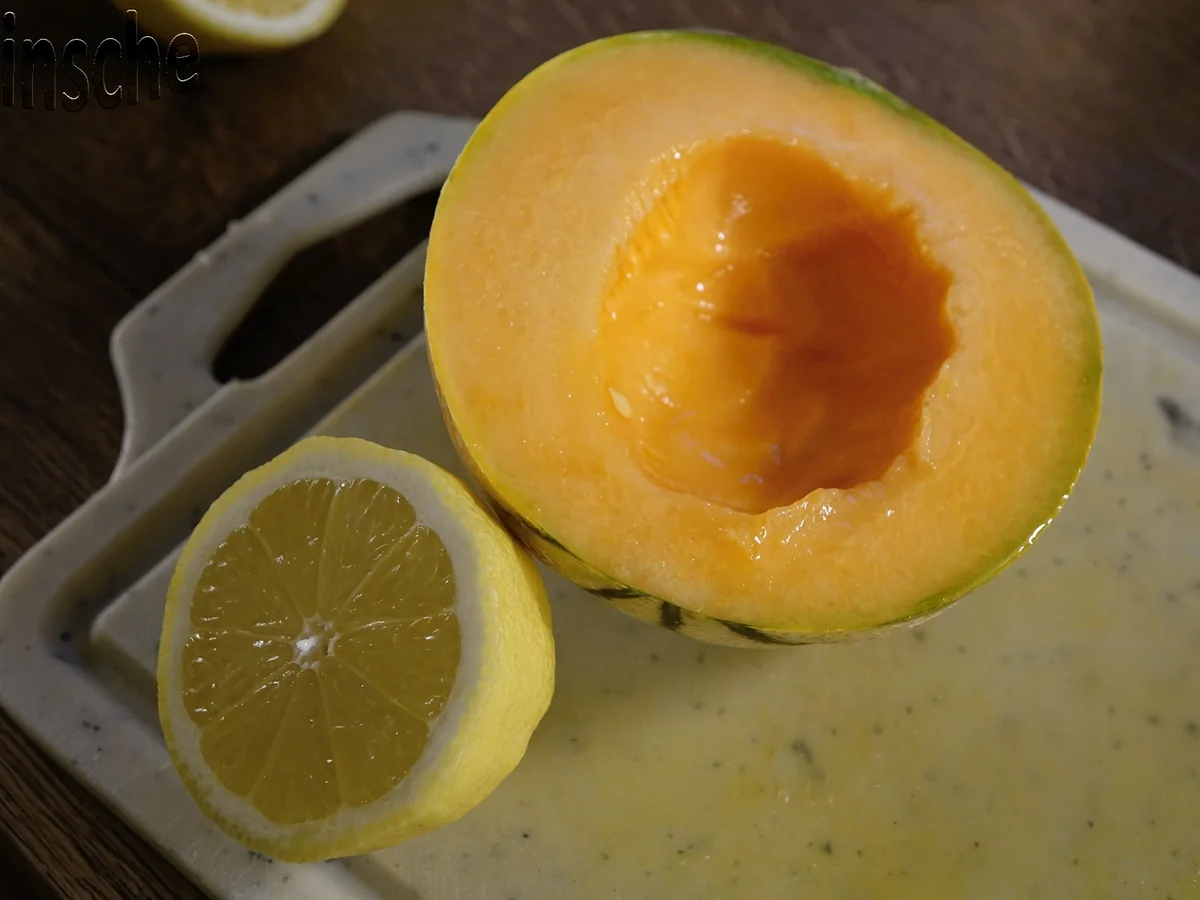 Rezept: Marinierte Melone an Joghurt-Sahne-Eis - HERRLICH- Bild Nr. 6107 Marinierte Melone an Joghurt-Sahne-Eis - HERRLICH- - Rezept - Bild Nr. 6107