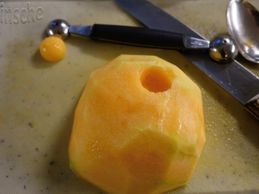 Marinierte Melone an Joghurt Sahne Eis HERRLICH- - einfach - von sTinsche Marinierte Melone an Joghurt Sahne Eis HERRLICH- - einfach - von sTinsche