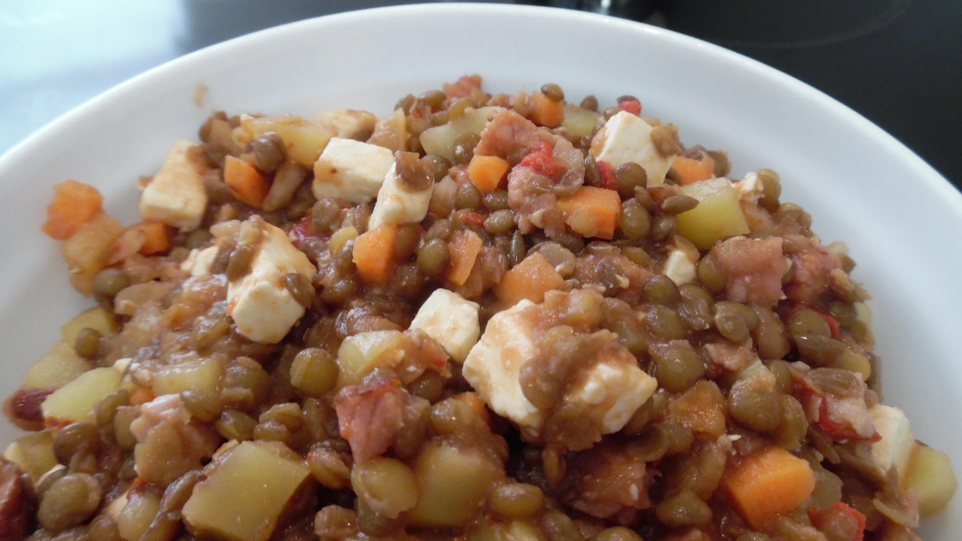 Bilder für Linsensalat scharf mit Feta - Rezept