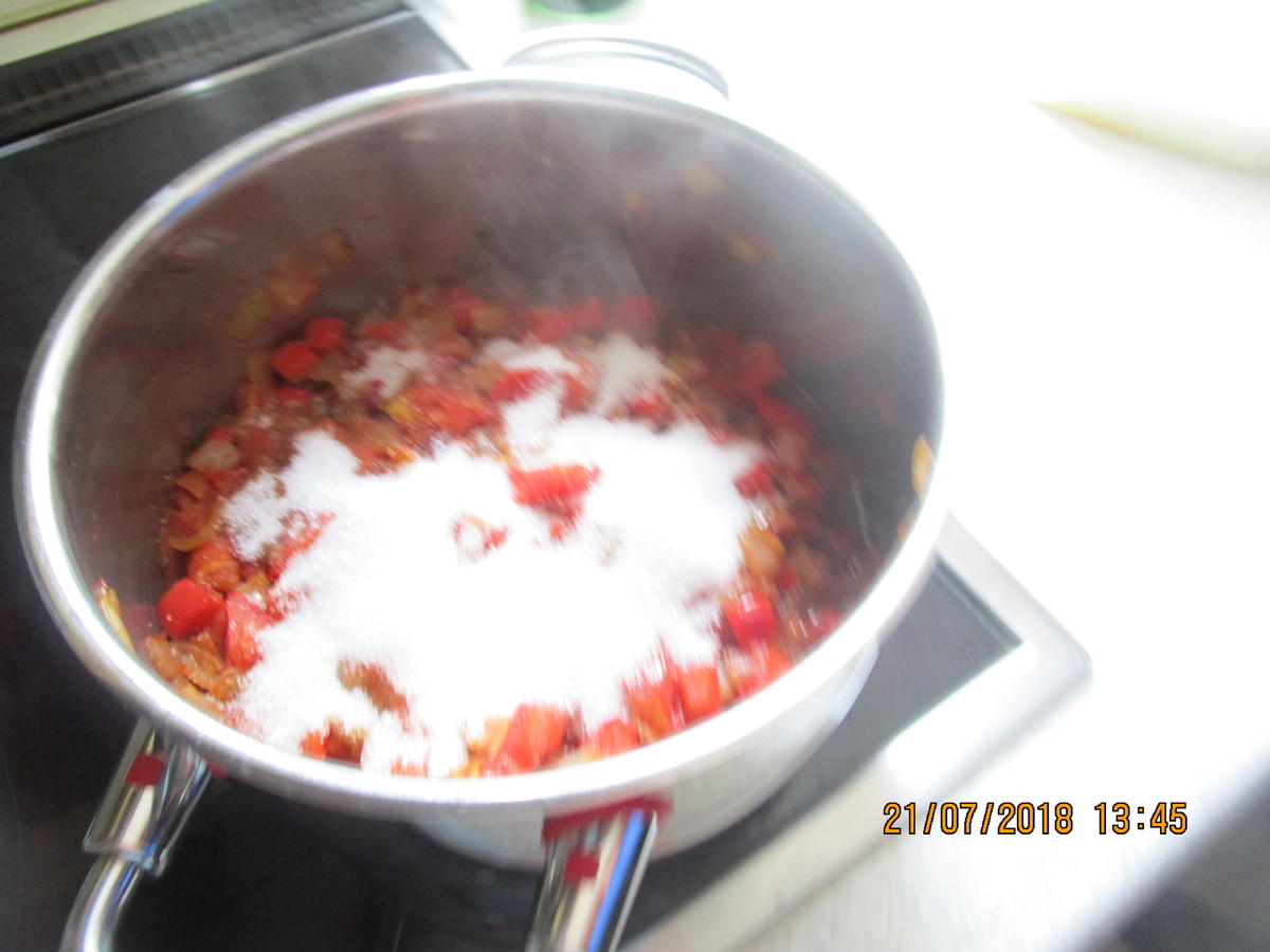 Eingemachtes: Relish aus Zwiebeln und roter Paprika - Rezept - Bild Nr. 6107