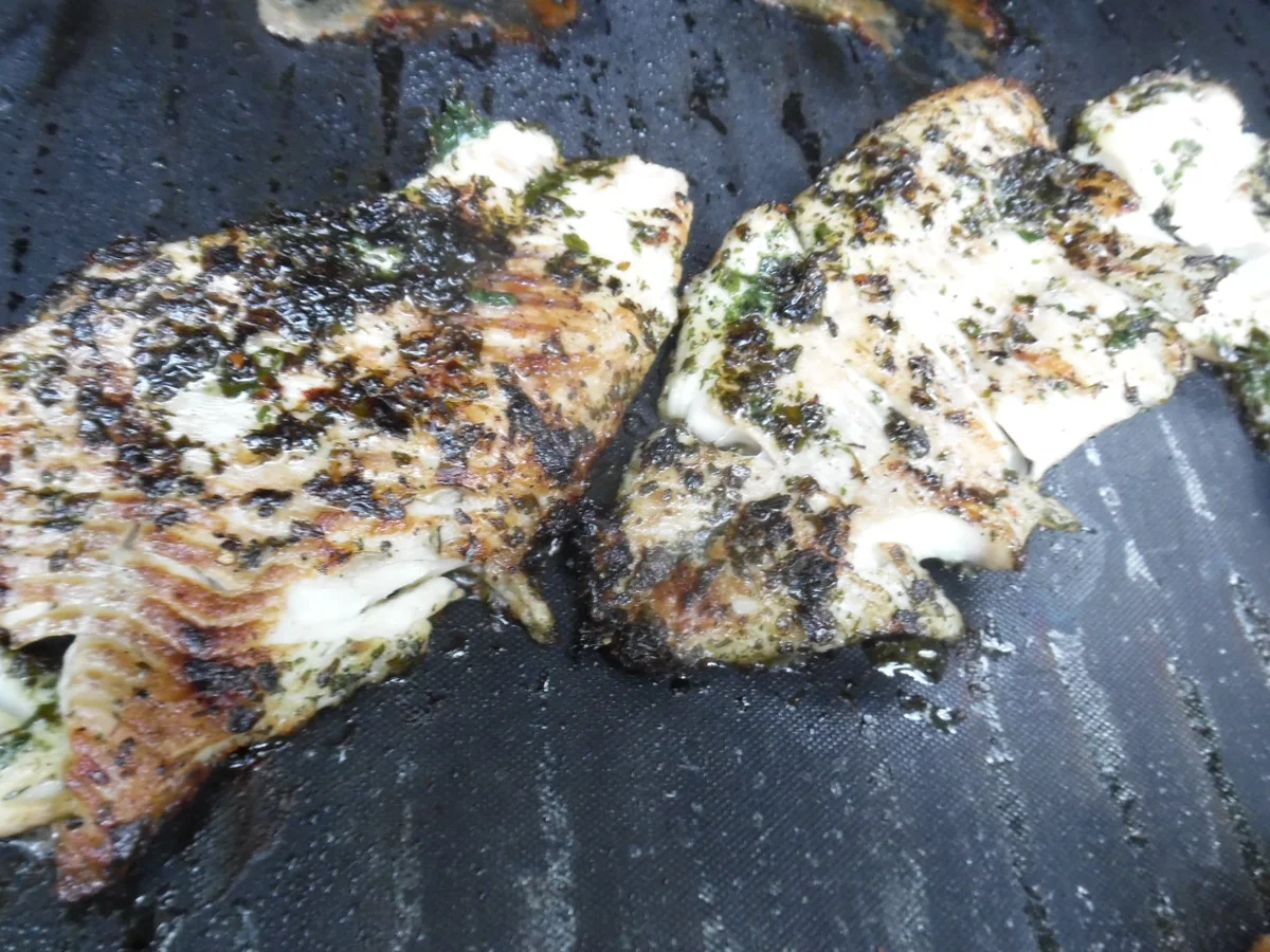 Fisch vom Grill mit Kartoffel-Gurkensalat - Rezept - Bild Nr. 6097