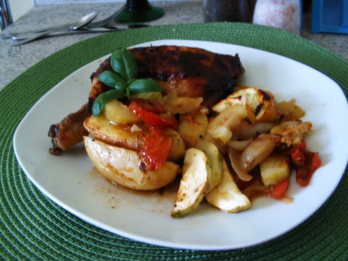 Hähnchenkeulen mit Zucchini - Rezept - Bild Nr. 6104