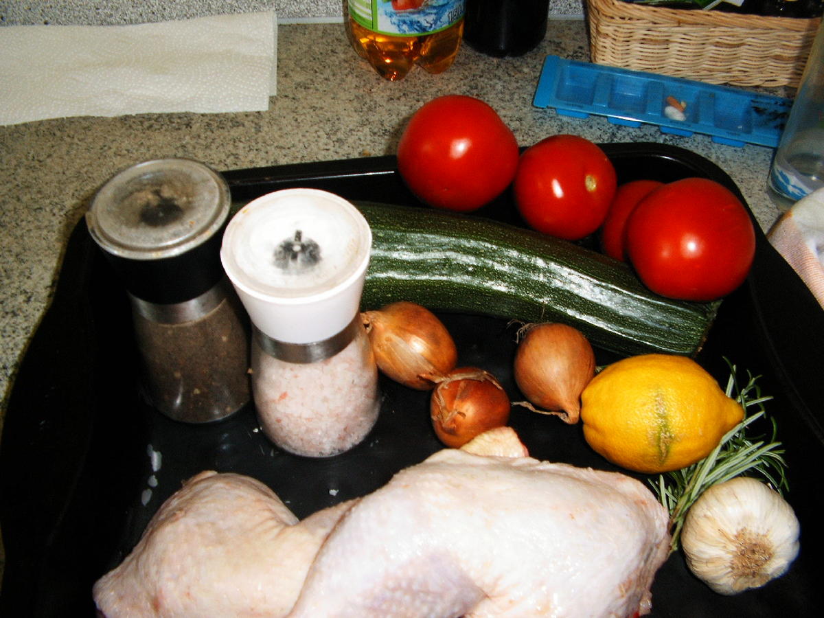 Hähnchenkeulen mit Zucchini - Rezept - Bild Nr. 6105