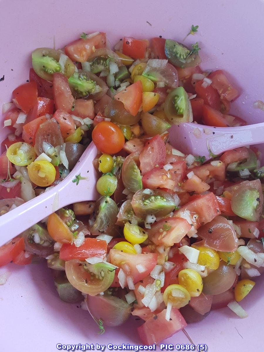 Bilder für Biggi`s Salate = Tomatensalat schnell zubereitet und im Geschmack sehr erfrischend - Rezept
