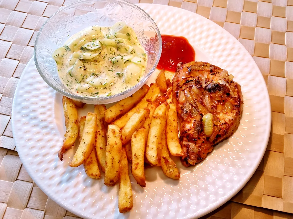 Rezept: Marinierte Schweine-Steaks Bild Nr. 6123 Marinierte Schweine-Steaks - Rezept - Bild Nr. 6123