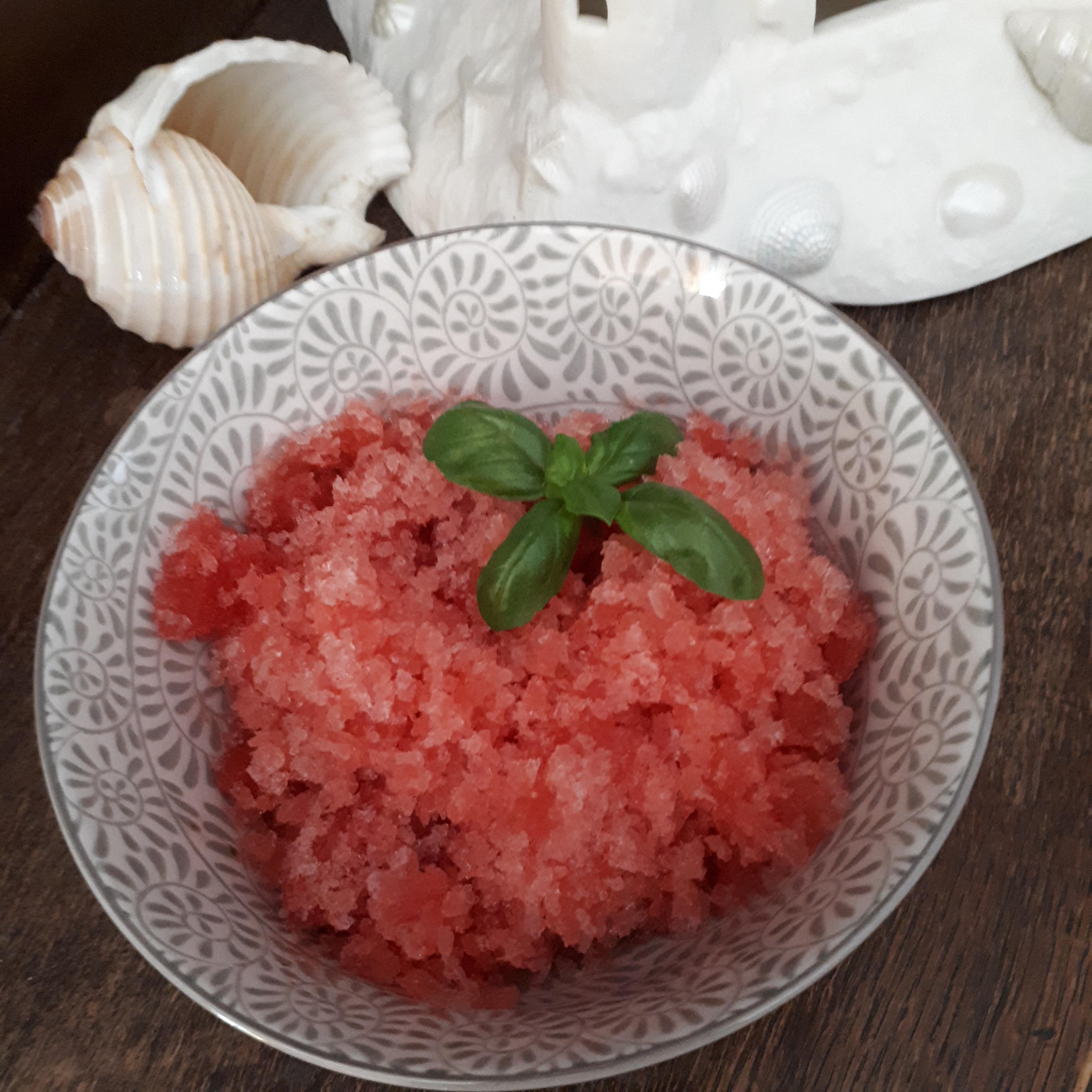 Bilder für Wassermelonen-Granita mit Basilikum - Rezept