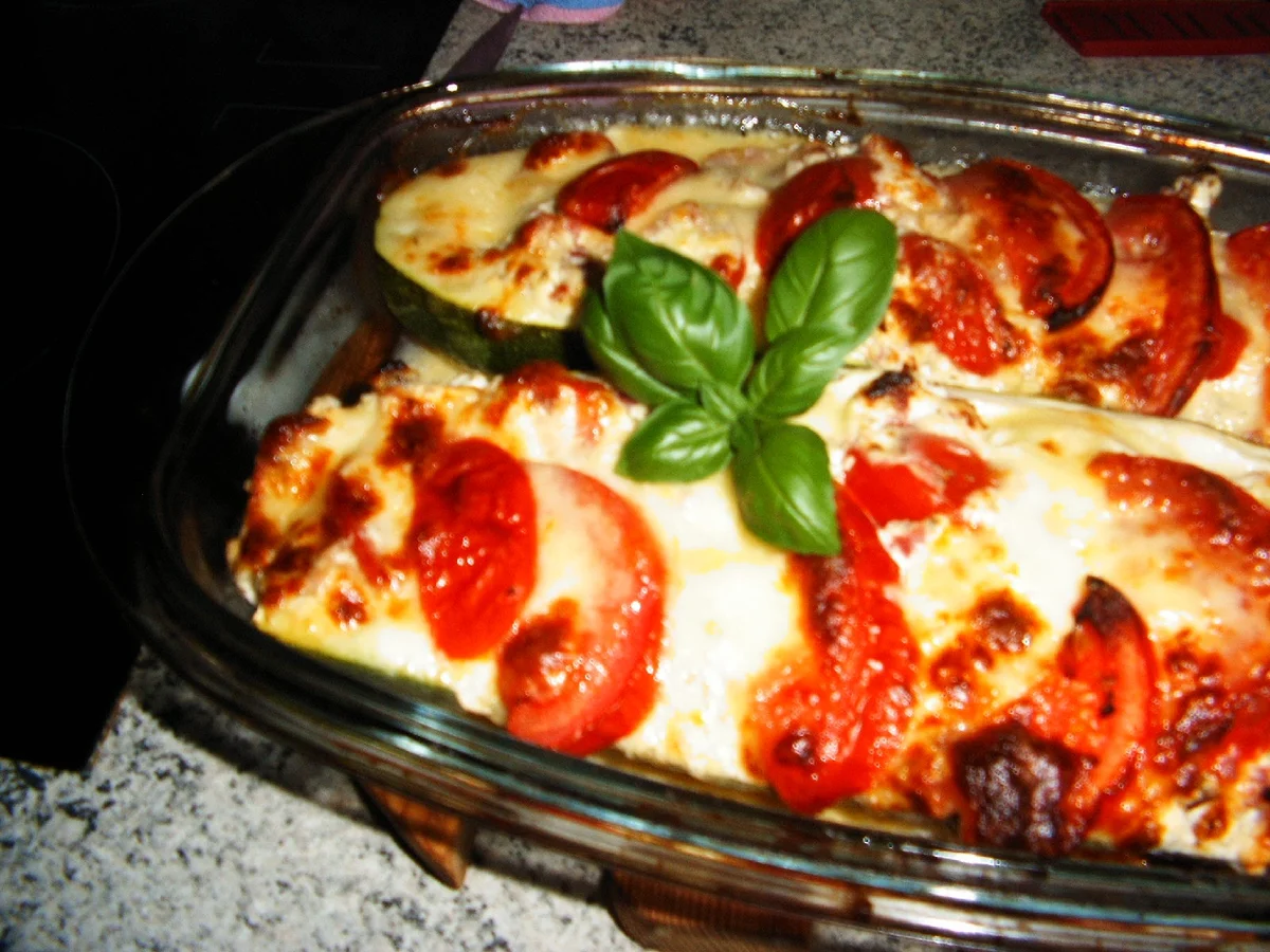 Gefüllte Zucchini mit Käse - Rezept - Bild Nr. 5
