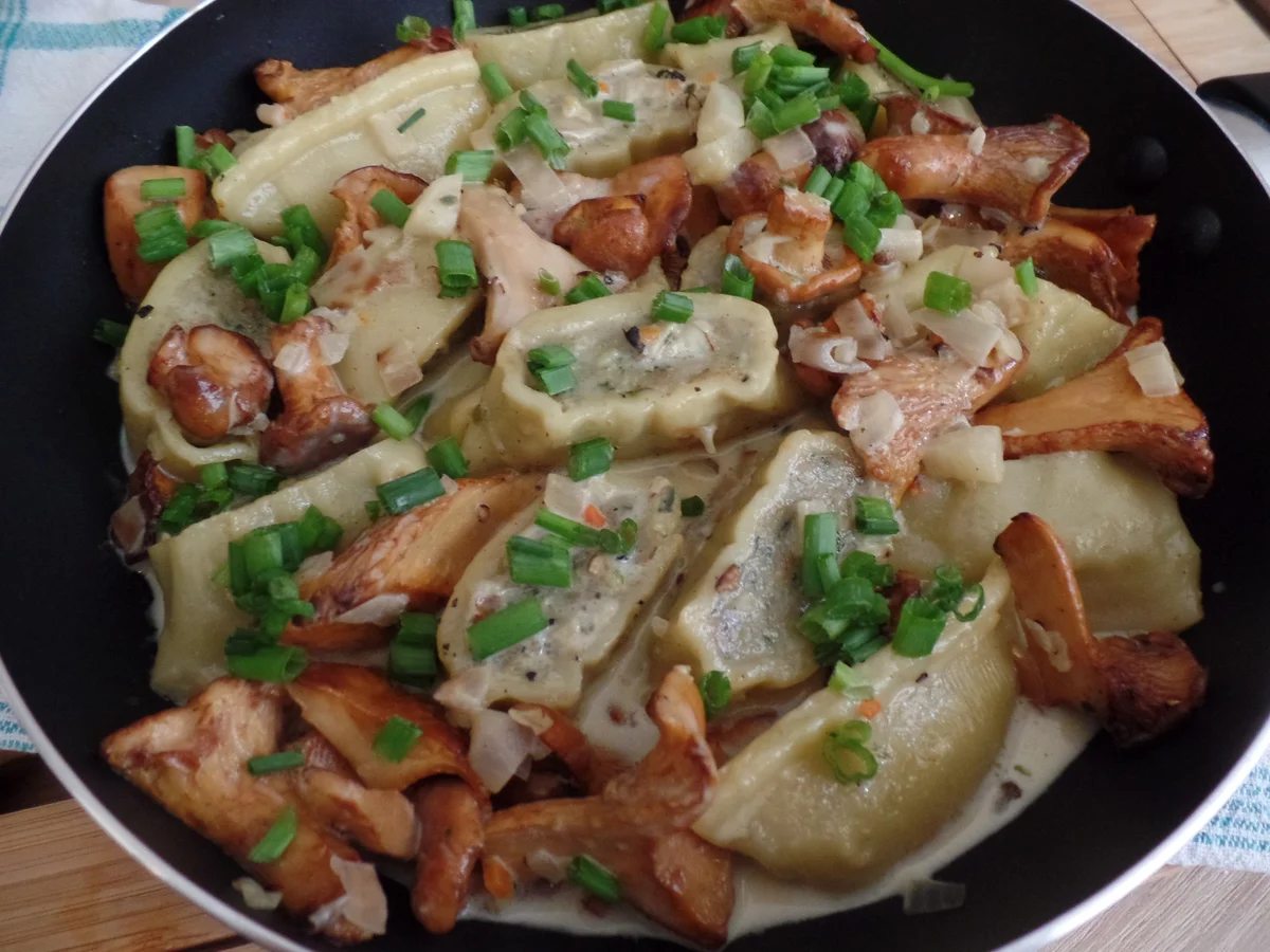 Maultaschen-Pfanne mit Pfifferlingen - Rezept - Bild Nr. 6122