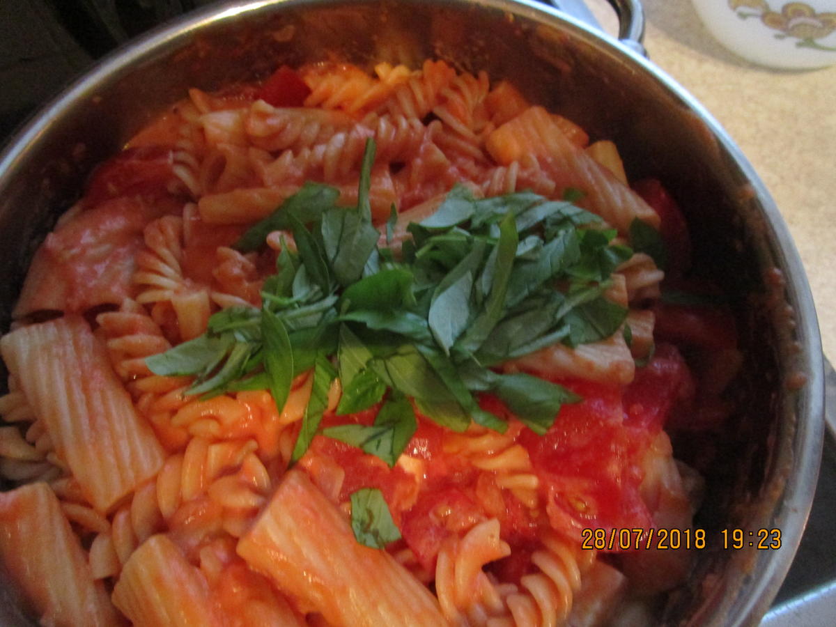 Cremiger Auflauf mit Tomaten/Nudeln und Mozzarellla - Rezept - Bild Nr. 6183